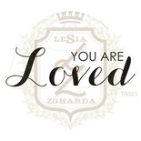 Акриловый штамп Lesia Zgharda TA023 YOU ARE LOVED, 6.1х1.9 см.