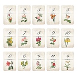 Теги "Квітковий алфавіт цифровий", №3, 15шт.