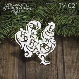 Чипборд від Вензелик - Півник, розмір: 76*84 мм