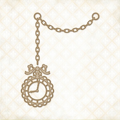 Чипборд Blue Fern Studios - Fancy Fob Watch