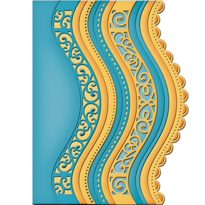 Ножи от Spellbinders -  Curved Borders Two