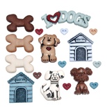 Набір декоративних ґудзиків Dress Up - It's a Dog's Life