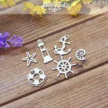 Чипборд від Вензелик - Набір "Морський 02", розмір: 72x59 мм