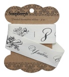 Стрічка від ScrapBerryʼs - 8 Марта, ширина 2,5см, довжина 2, бавовна