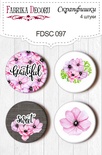 Набір скрап-фішок від ТМ Фабрика Декору з 4 шт. FDSC 097