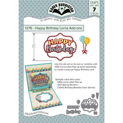 ПІД ЗАМОВЛЕННЯ - Karen Burniston Dies - Happy Birthday Lorna Add-ons