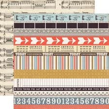 Аркуш скрап-паперу від Echo Park - BORDERS - двосторонній, 30x30 см