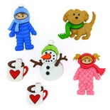 Набір декоративних ґудзиків Dress It Up - Fun in the snow