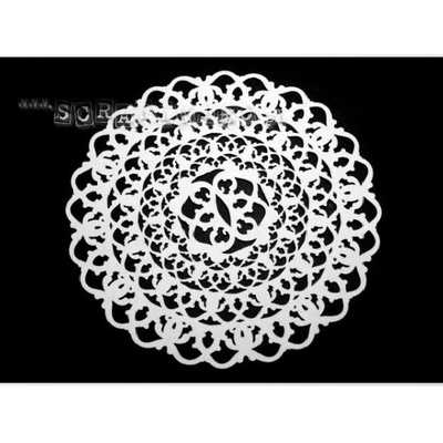 Чипборд Scrapiniec - Ажурні серветки, 3 штуки