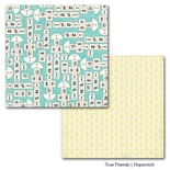 Аркуш двосторонній Carta Bella Friends - Hopscotch Paper, 30x30 см