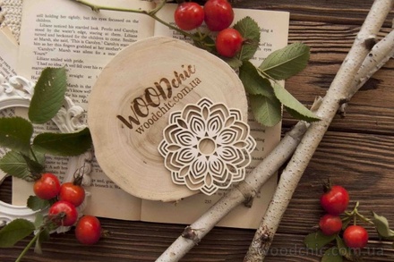 Чипборд від WOODchic - "Серветка №8", 7x7 см