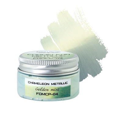 Фарба хамелеон металік, колір золота м’ята, ТМ Фабрика Декору