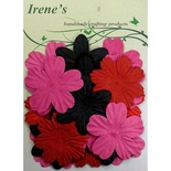 Декоративні квіти різних кольорів, розмір упаковки: 12x16,5см, 20 шт.