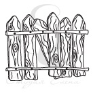 Штамп от Питерского Скрапклуба - Забор 9 Мал.