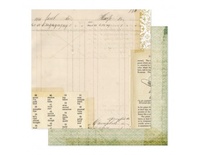 Лист скрапбумаги от Pink Paislee - Hope Chest - Heirlooms 12x12 Paper