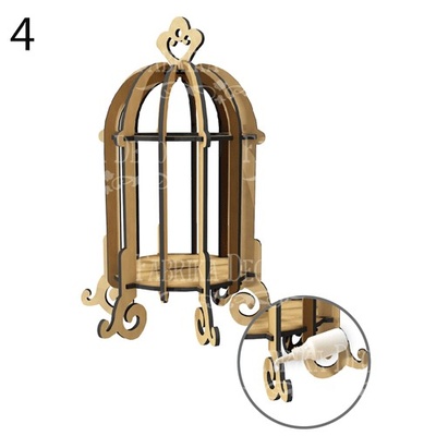 Декоративна клітка Завитки - M 051, ТМ Фабрика Декору