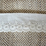 Мереживо шиття, колір білий натуральний, 100% бавовна, ширина 3.8 см, довжина 45см