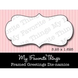 Ніж для вирубки My Favorite Things - Die-namics Framed Greetings DIE DIE ONLY