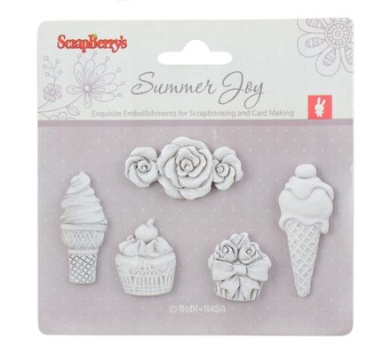 Набір полімерних фігурок від ScrapBerryʼs - Десерт