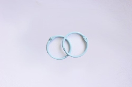 Кольца для альбомов, 2 шт., цвет: голубой 25 мм SCB 2504625