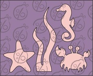 Чипборд Набір "На дні морської" маленький cb-222