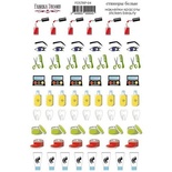 Набір наліпок для планерів наліпки краси 04, ТМ Фабрика Декору