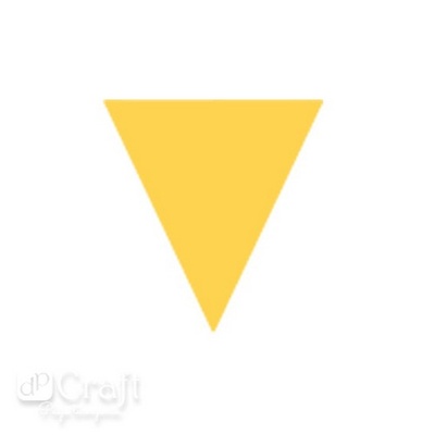 ДЫРОКОЛ ФИГУРНЫЙ 2,5СМ ФЛАЖОК ТРЕУГОЛЬНИК, TM dpCraft (Dalprint)