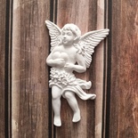 Гипсовое украшение от Е.В.A - Ангел, 4,4х6,9см