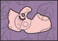 Чипборд Ботиночок дівчинки cb-75