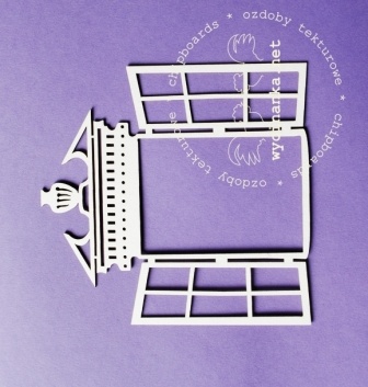 Чипборд от Wycianka - Окно, узор 4, 1 шт.