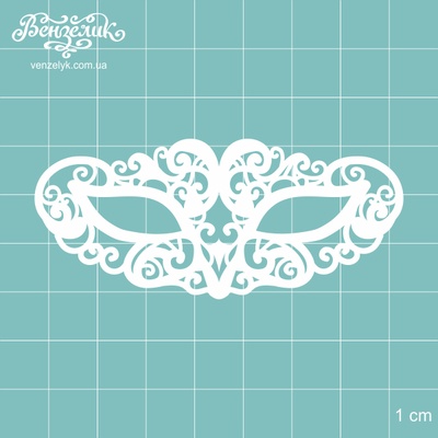Чипборд від Вензелик - Маска 01, розмір: 75x33 мм