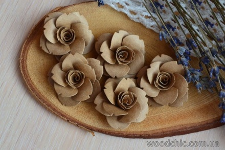 Набор от WOODchic - Бумажные цветы 076 от WOODchic