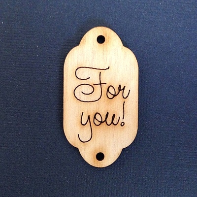 Деревʼяна фігурка WOOD-060 - For You, 1 штука