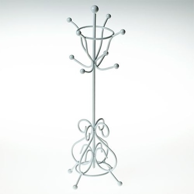 Металева Міні-вішалка, колір білий, 6х6х 18,5см