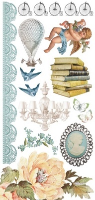 Набір натирок від Kaisercraft - Sweet Nothings, 21x10 см