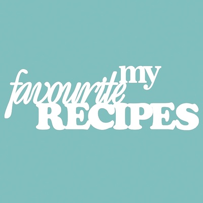 Чипборд від Вензелик - my favourite recipes, розмір: 100*33 мм