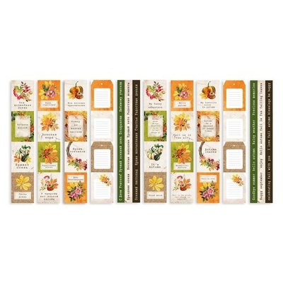 Набір смужок з картинками для декорування Botany autumn Redesign, ТМ Фабрика Декору