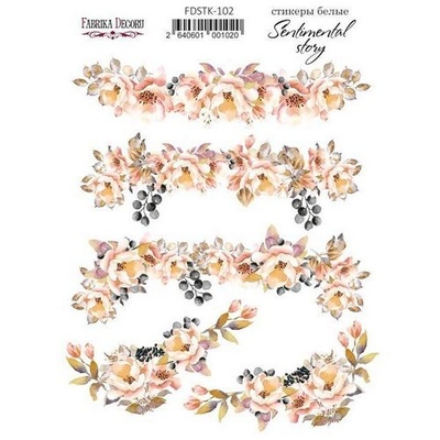 Набір наліпок (стікерів) Sentimental story 102, ТМ Фабрика Декору