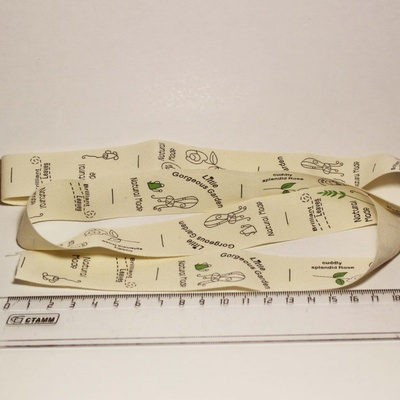 Стрічка від Thailand - Little Gorgeous Garden Print Cotton Ribbon Label String, 1 метр