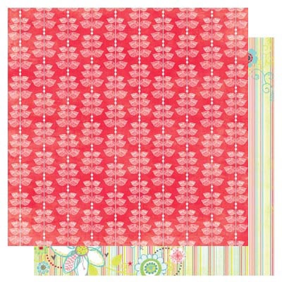 Аркуш двосторонній BoBunny - Alora Leaves, 30x30 см