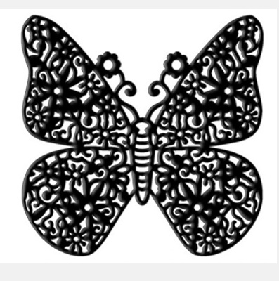 Ніж для вирубки Die - Versions - Whispers - Floral Flutterby, розмір 9,2x9,1 см