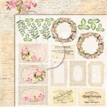 Аркуш двостороннього паперу для скрапбукінгу від LemonCraft - House roses EXTRA EXTRA 02