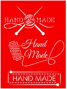 Трафарет - Хенд  мейд, 15*20см