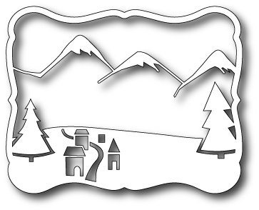 Ножі для вирубки від Memory Box - Mountain Village Frame