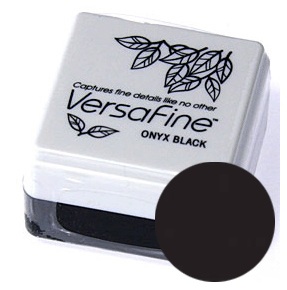 Пігментне чорнило швидкосохнуче Tsukineko - VersaFine 1in Cube Pads Onyx Black