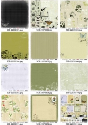 Набор бумаги для скрапбукинга 30,5х30,5 см 180 гр/м, односторонний, Ветер странствий, 12 листов