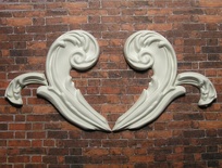 Гіпсові візерунки для декорування від E.В.А. 7,4x5см; 3x1,5см