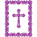 Ніж для вирубки Crafty Ann - Frame with Cross