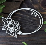 Чипборд рамка весняна овал