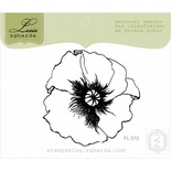 Акриловый штамп Lesia Zgharda FL072 Головка мака, размер 5,7x5,7 см